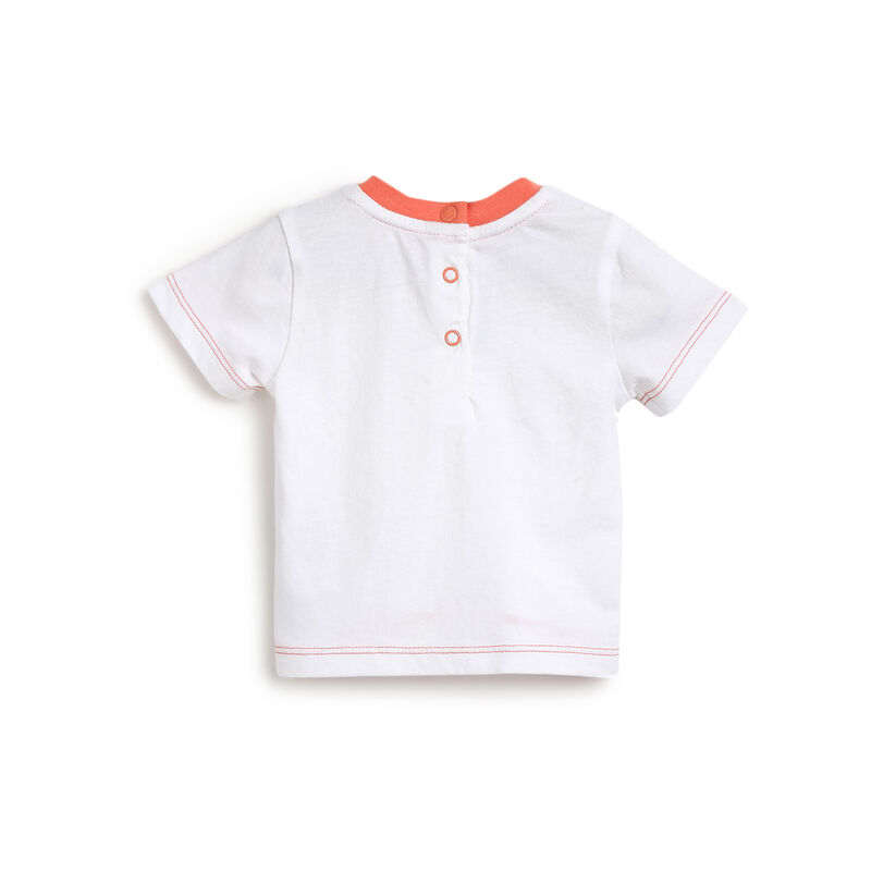 Boys Medium Natural Applique Outfit with Short Dungaree image number 3